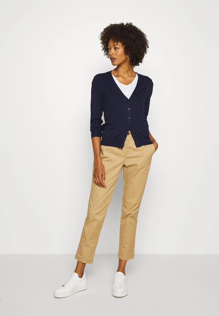 Cardigan ANNA FIELD Anna Field Basic V-neck Cardigan Bleu Marine Femme | NFV-4026464